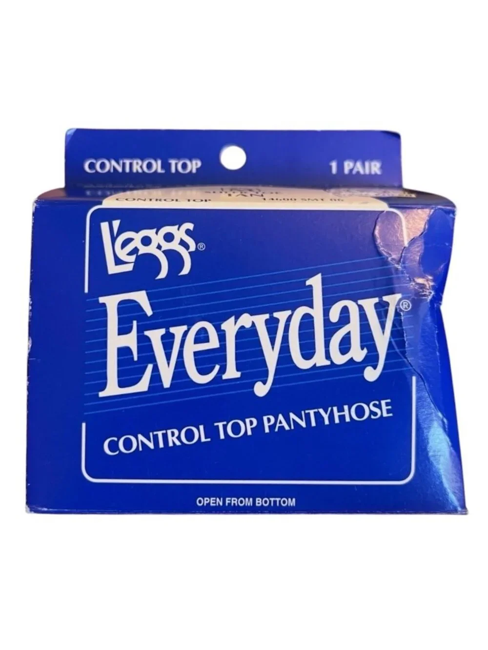 Leggs Everyday Control Top & Regular Pantyhose Lot Of 2 Sheer Toe Tan Size M